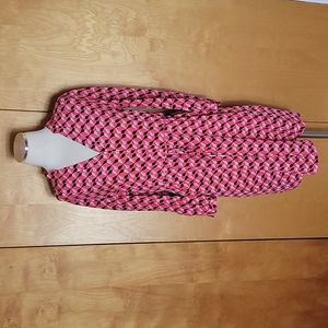 Kate Spade Silk Pinwheel Shirtdress Size S